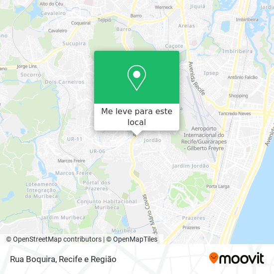 Rua Boquira mapa