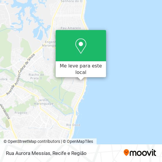 Rua Aurora Messías mapa