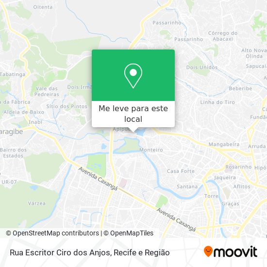 Rua Escritor Ciro dos Anjos mapa
