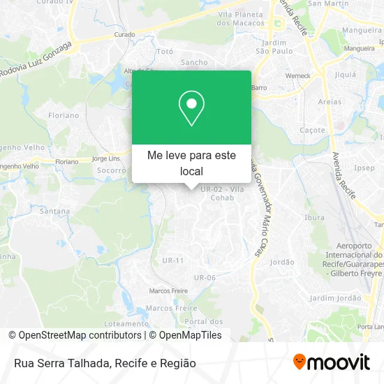 Rua Serra Talhada mapa