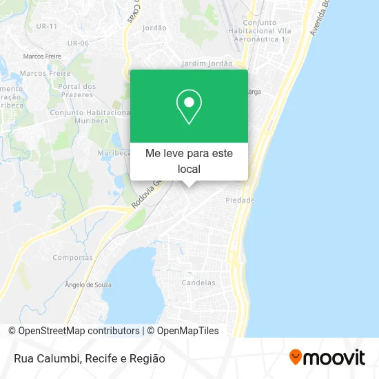 Rua Calumbi mapa