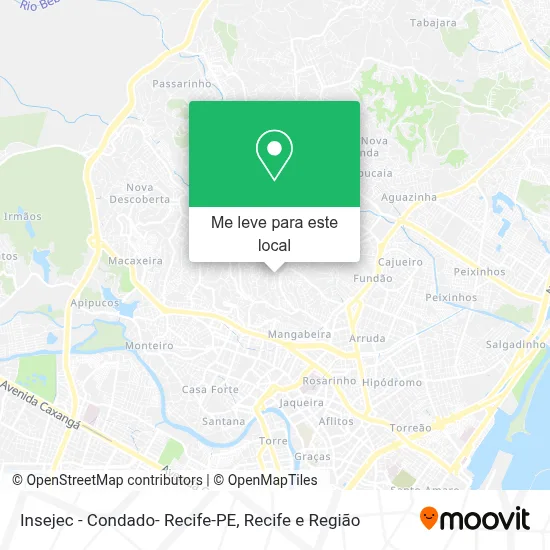 Insejec - Condado- Recife-PE mapa