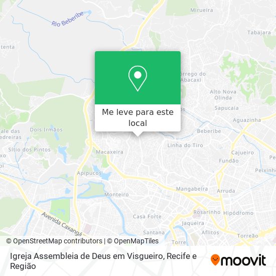 Igreja Assembleia de Deus em Visgueiro mapa