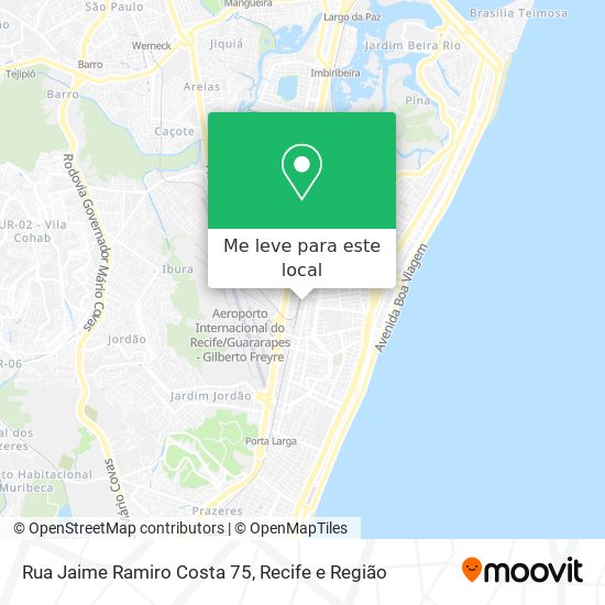 Rua Jaime Ramiro Costa 75 mapa