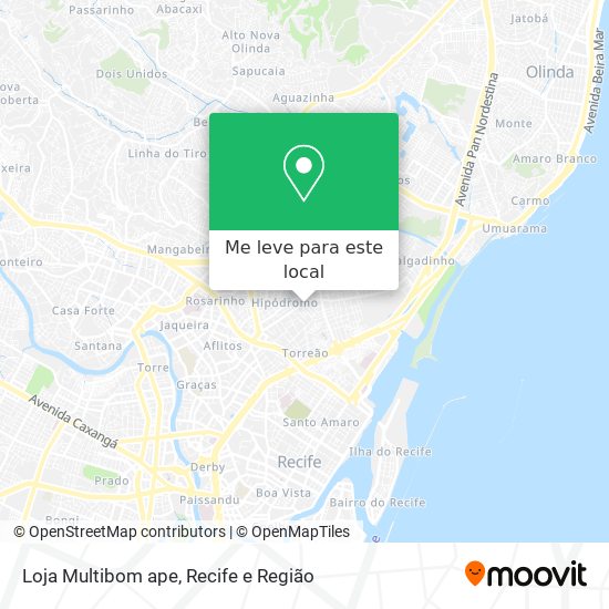 Loja Multibom ape mapa