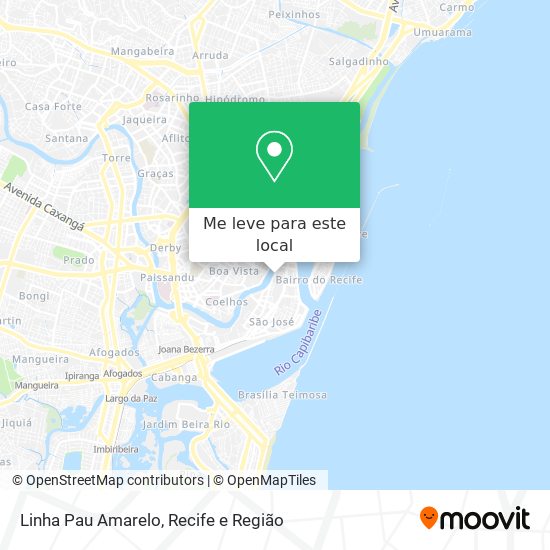 Linha Pau Amarelo mapa