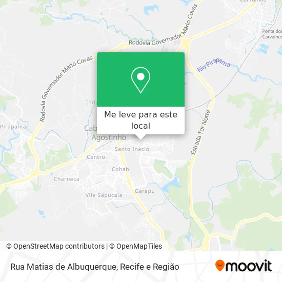 Rua Matias de Albuquerque mapa