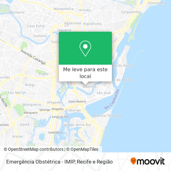 Emergência Obstétrica - IMIP mapa