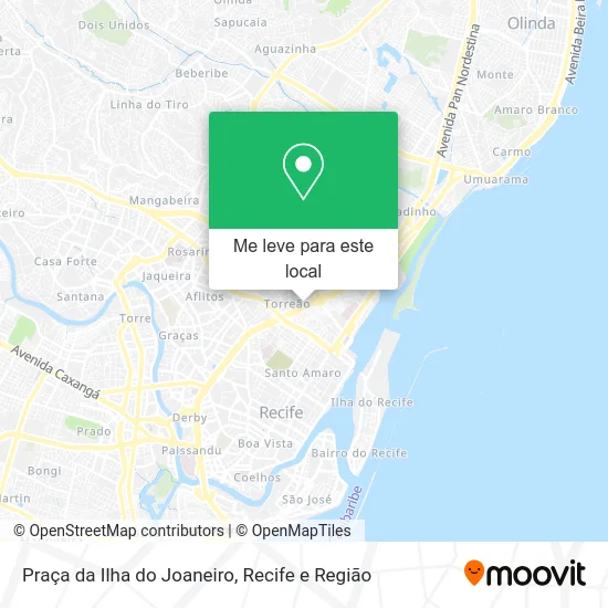 Praça da Ilha do Joaneiro mapa