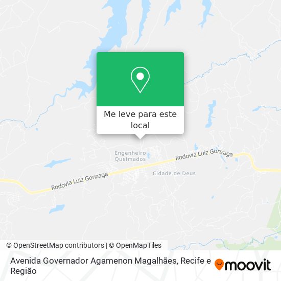 Avenida Governador Agamenon Magalhães mapa