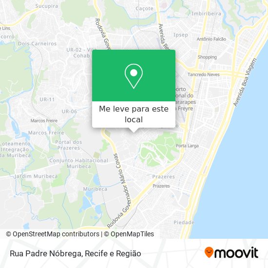 Rua Padre Nóbrega mapa
