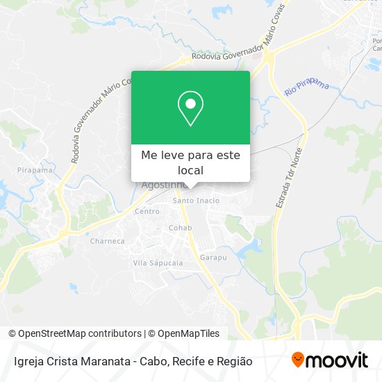 Igreja Crista Maranata - Cabo mapa