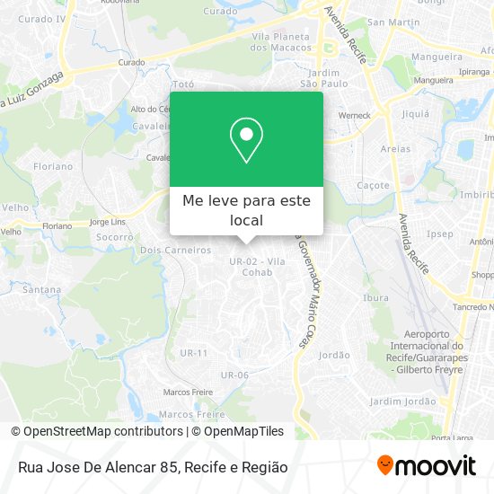Rua Jose De Alencar 85 mapa
