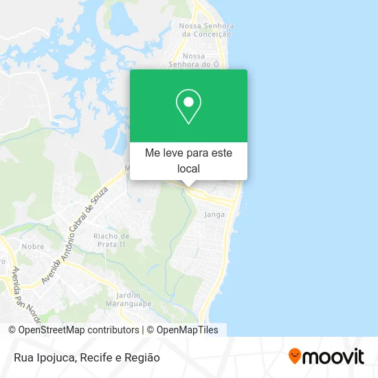 Rua Ipojuca mapa