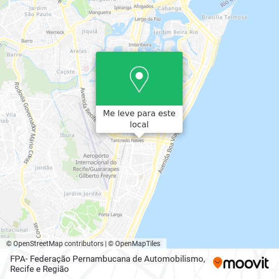 FPA- Federação Pernambucana de Automobilismo mapa