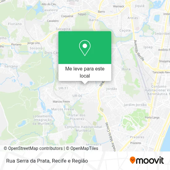 Rua Serra da Prata mapa