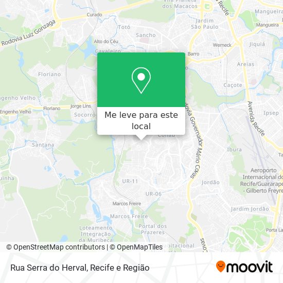 Rua Serra do Herval mapa