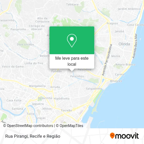 Rua Pirangi mapa