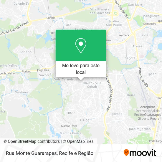 Rua Monte Guararapes mapa