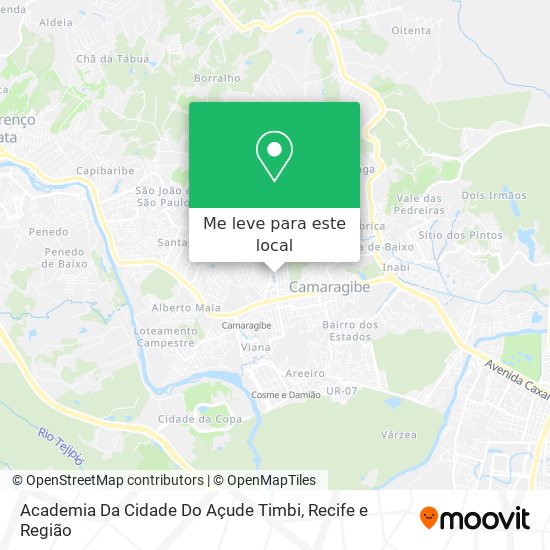 Academia Da Cidade Do Açude Timbi mapa