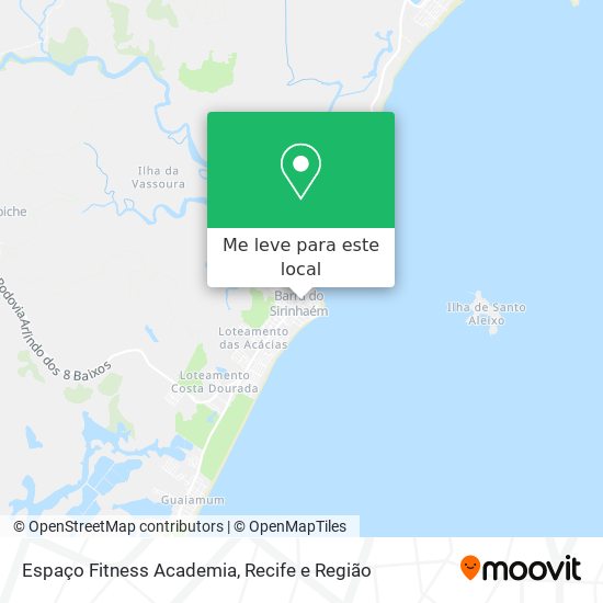 Espaço Fitness Academia mapa