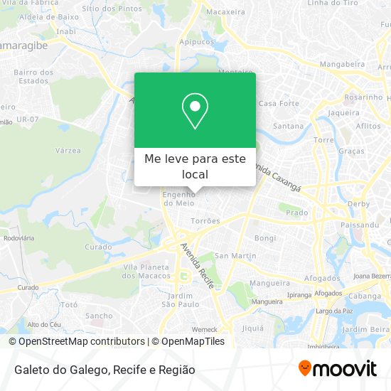 Galeto do Galego mapa