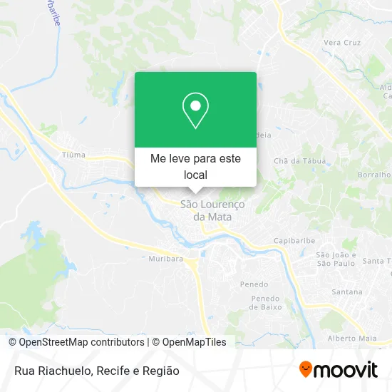 Rua Riachuelo mapa