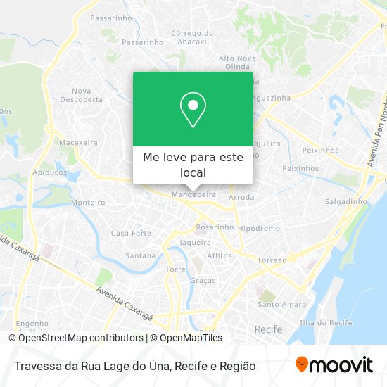 Travessa da Rua Lage do Úna mapa