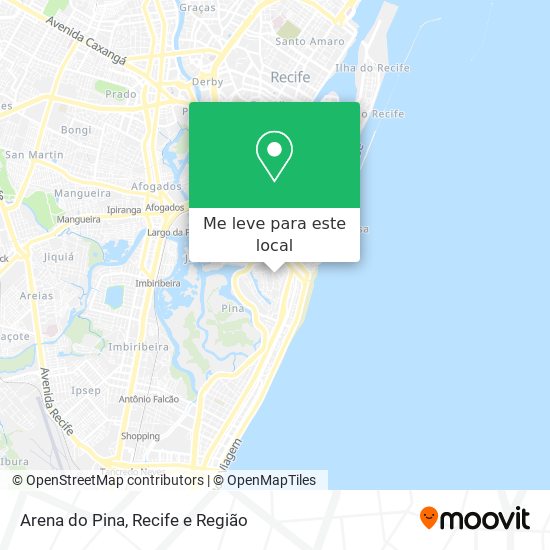 Arena do Pina mapa