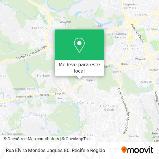 Rua Elvira Mendes Jaques 80 mapa
