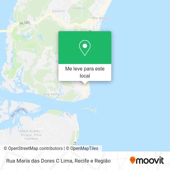 Rua Maria das Dores C Lima mapa