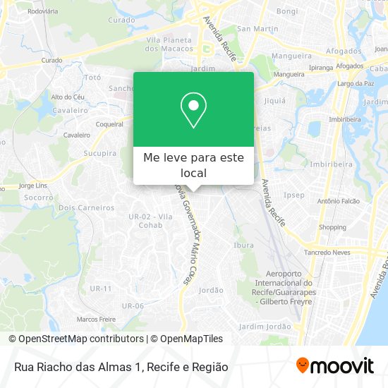 Rua Riacho das Almas 1 mapa