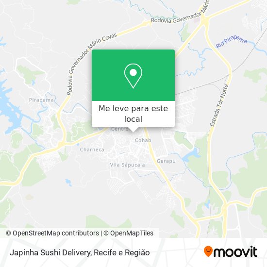 Japinha Sushi Delivery mapa