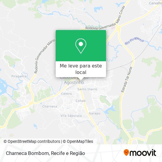Charneca Bombom mapa