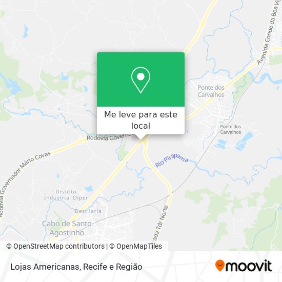Lojas Americanas mapa