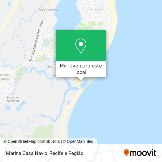 Marina Casa Navio mapa