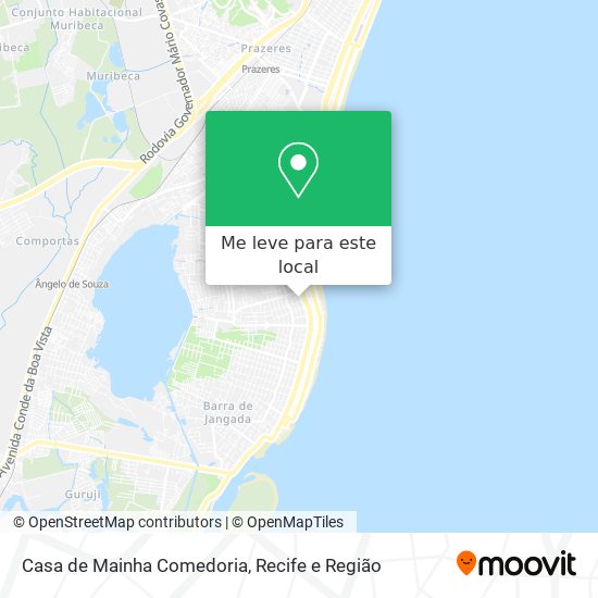 Casa de Mainha Comedoria mapa