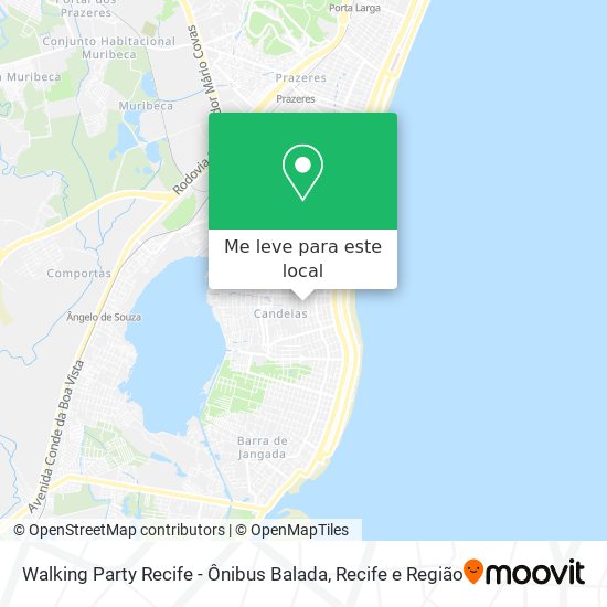 Walking Party Recife - Ônibus Balada mapa