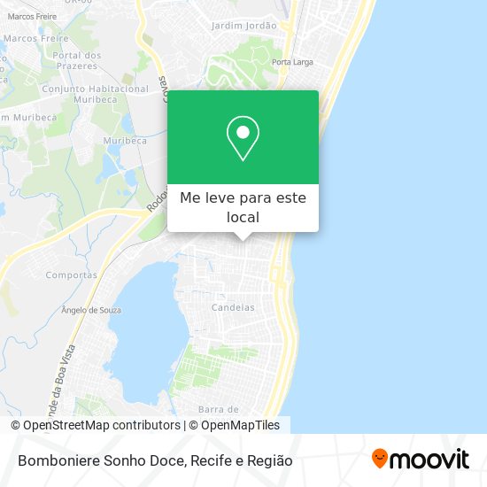 Bomboniere Sonho Doce mapa