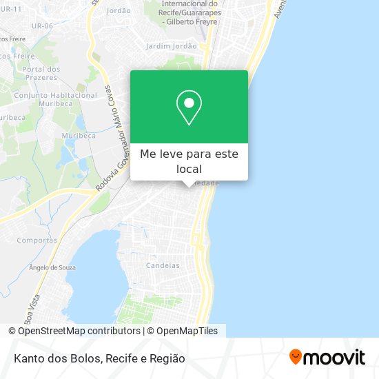 Kanto dos Bolos mapa