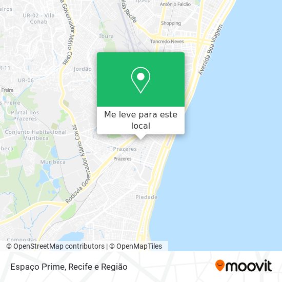 Espaço Prime mapa