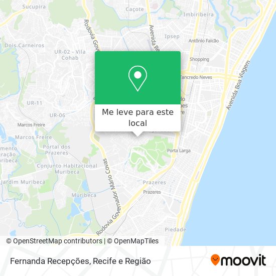 Fernanda Recepções mapa