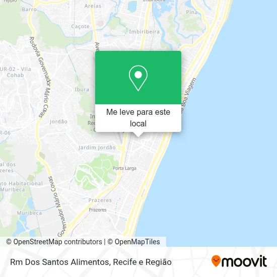 Rm Dos Santos Alimentos mapa