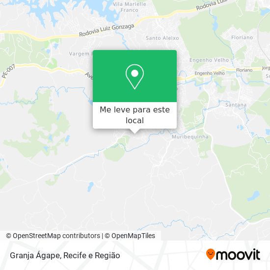 Granja Ágape mapa