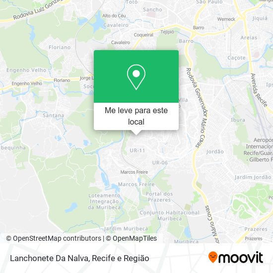 Lanchonete Da Nalva mapa