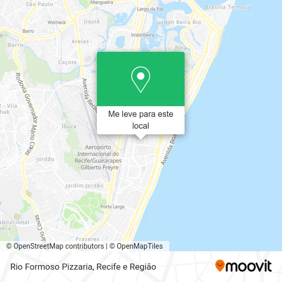 Rio Formoso Pizzaria mapa