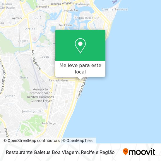 Restaurante Galetus Boa Viagem mapa