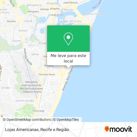 Lojas Americanas mapa