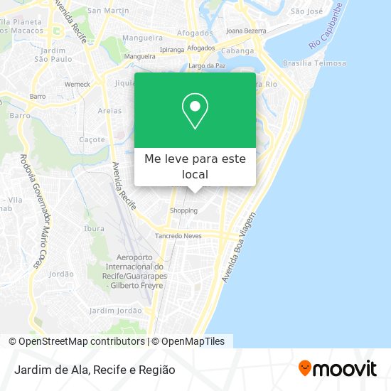 Jardim de Ala mapa
