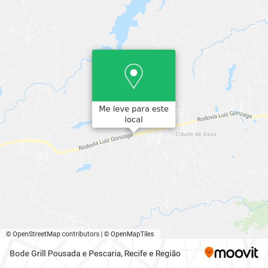 Bode Grill Pousada e Pescaria mapa